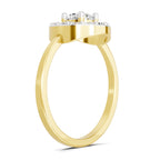 Regal Round Halo Diamond Ring