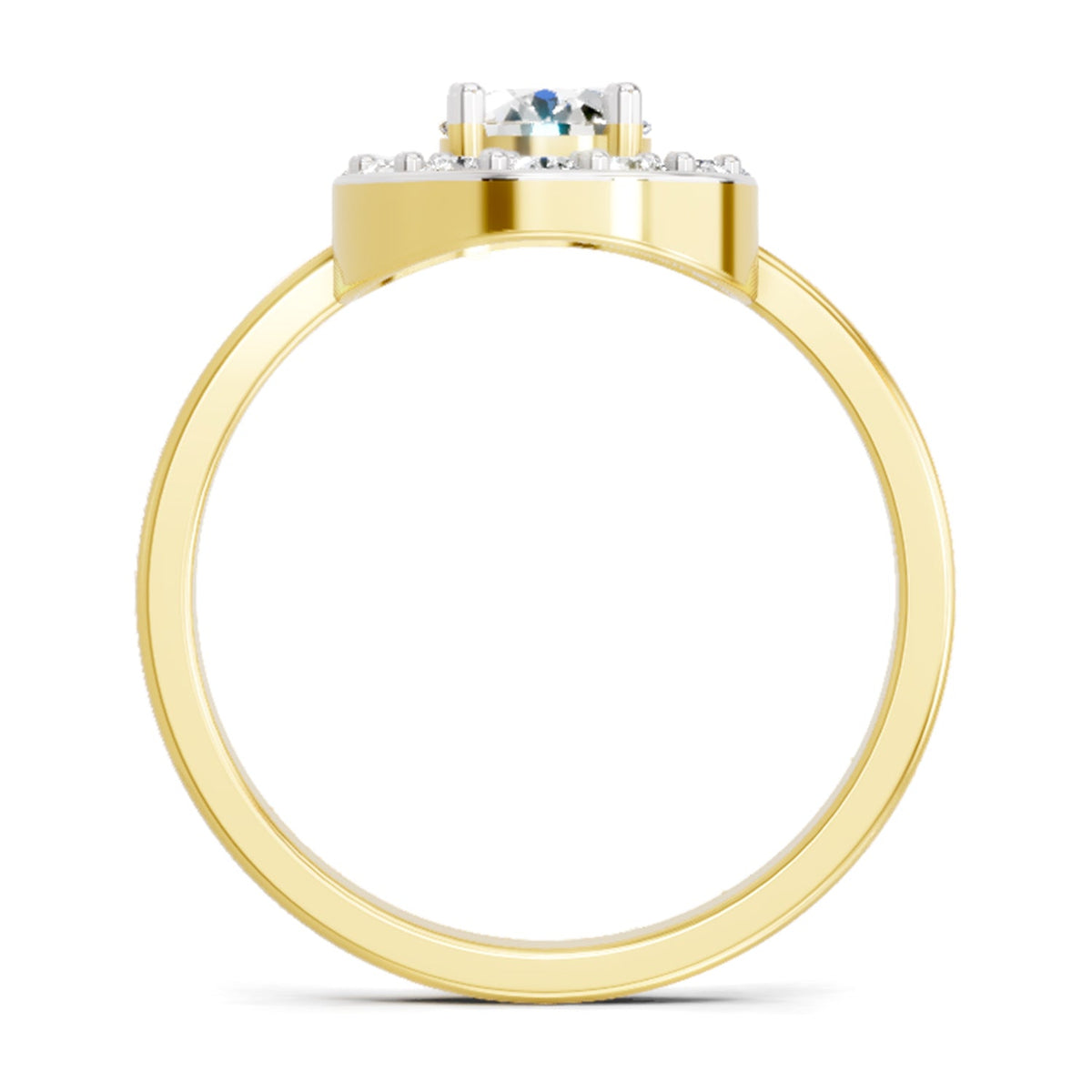 Regal Round Halo Diamond Ring