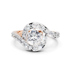 Brilliant Round Halo Diamond Ring