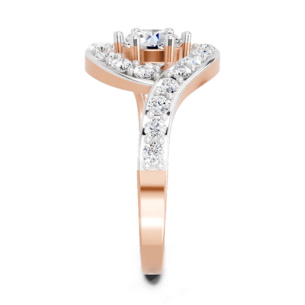 Brilliant Round Halo Diamond Ring