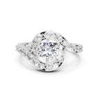 Brilliant Round Halo Diamond Ring