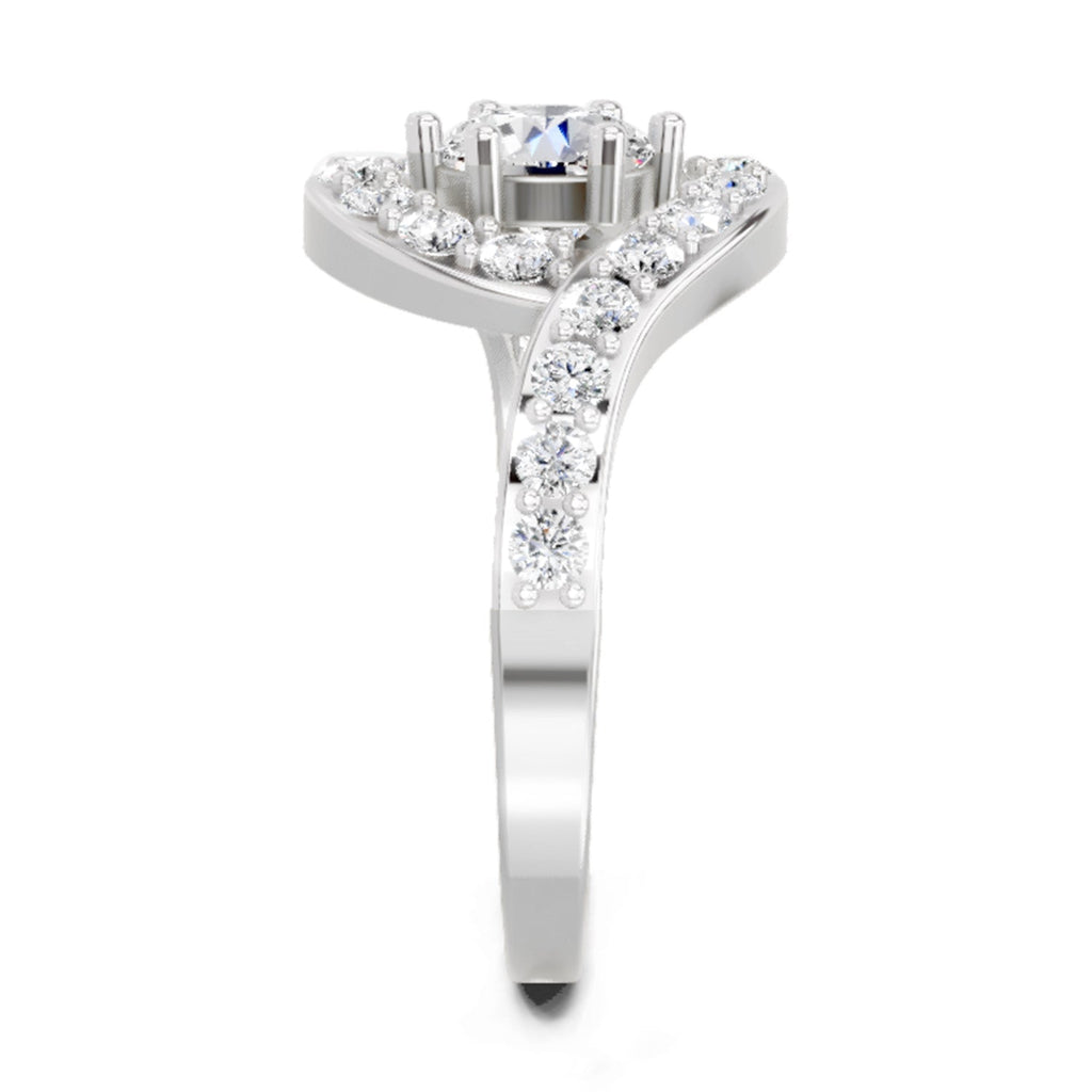 Brilliant Round Halo Diamond Ring