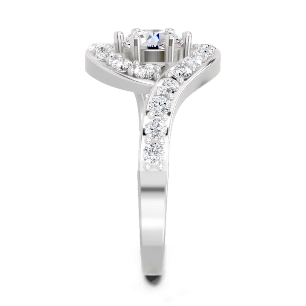 Brilliant Round Halo Diamond Ring