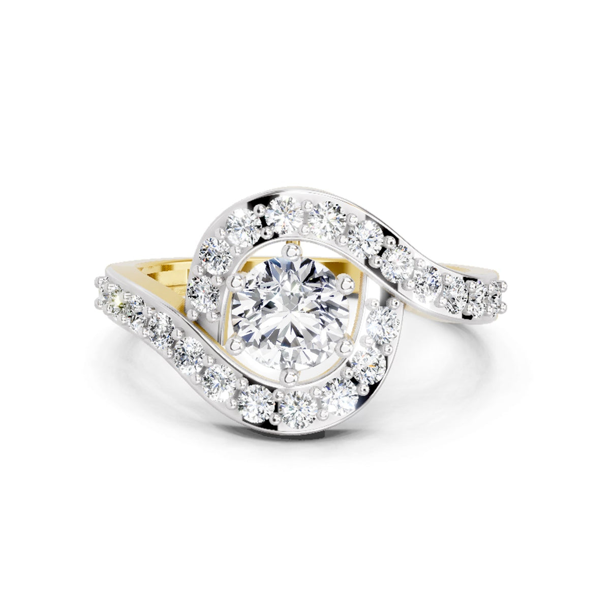 Brilliant Round Halo Diamond Ring