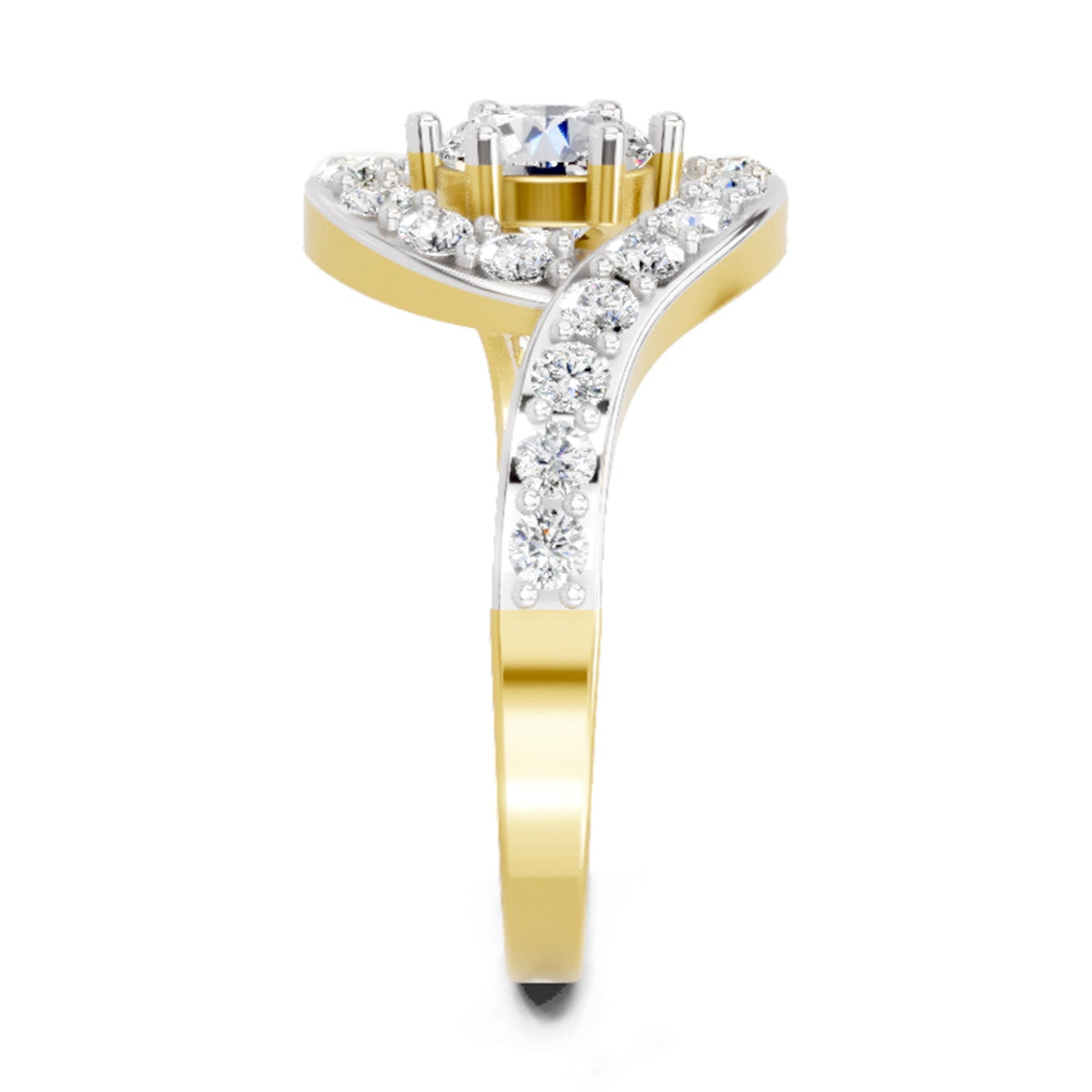 Brilliant Round Halo Diamond Ring