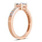 Delicate Princess-Cut Solitaire Diamond Ring