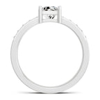 Delicate Princess-Cut Solitaire Diamond Ring