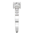 Delicate Princess-Cut Solitaire Diamond Ring