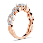 Refined Infinity Diamond Engagement Ring