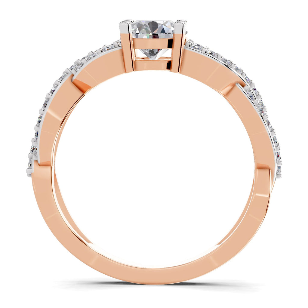 Refined Infinity Diamond Engagement Ring