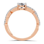 Refined Infinity Diamond Engagement Ring