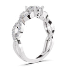 Refined Infinity Diamond Engagement Ring