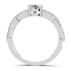 Refined Infinity Diamond Engagement Ring