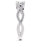Refined Infinity Diamond Engagement Ring