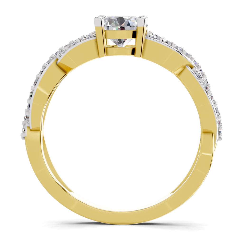 Refined Infinity Diamond Engagement Ring