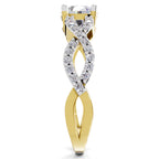 Refined Infinity Diamond Engagement Ring