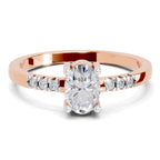 Brilliant Oval Solitaire Diamond Ring