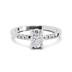 Brilliant Oval Solitaire Diamond Ring