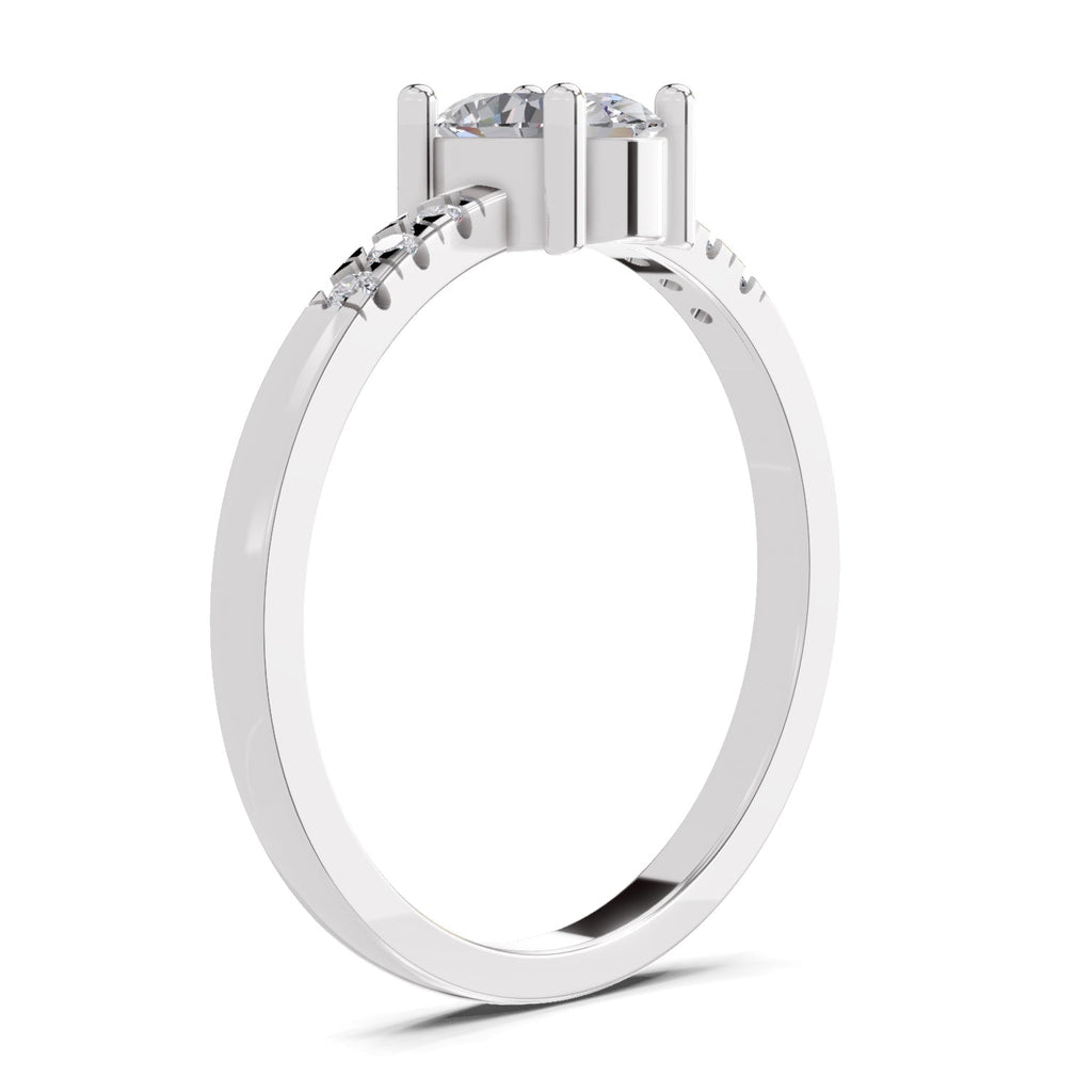 Brilliant Oval Solitaire Diamond Ring