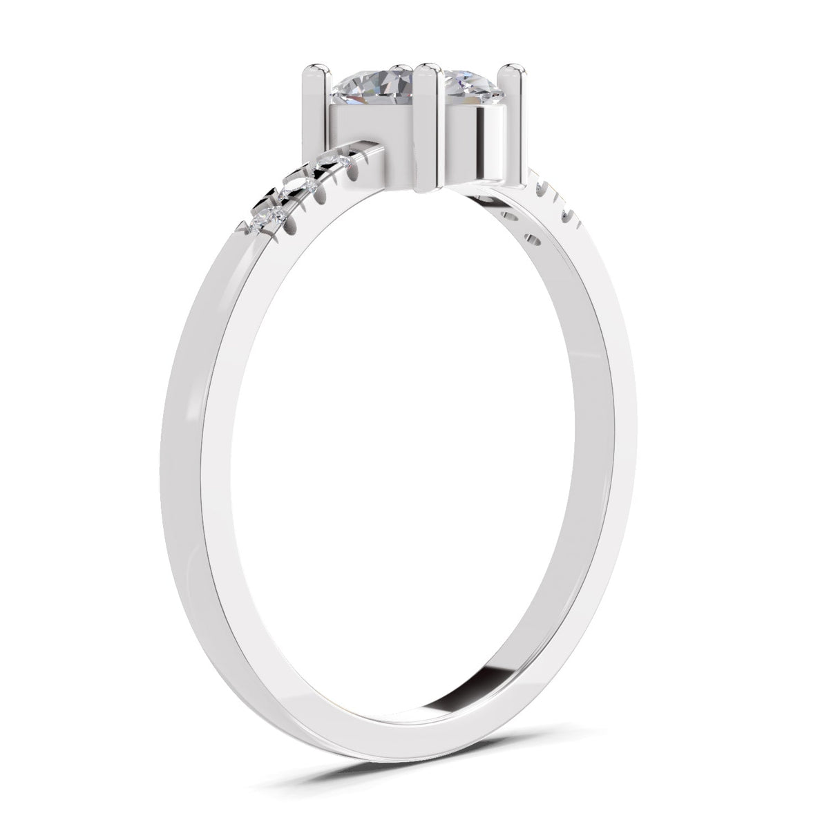 Brilliant Oval Solitaire Diamond Ring
