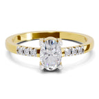 Brilliant Oval Solitaire Diamond Ring
