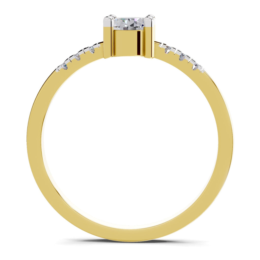 Brilliant Oval Solitaire Diamond Ring