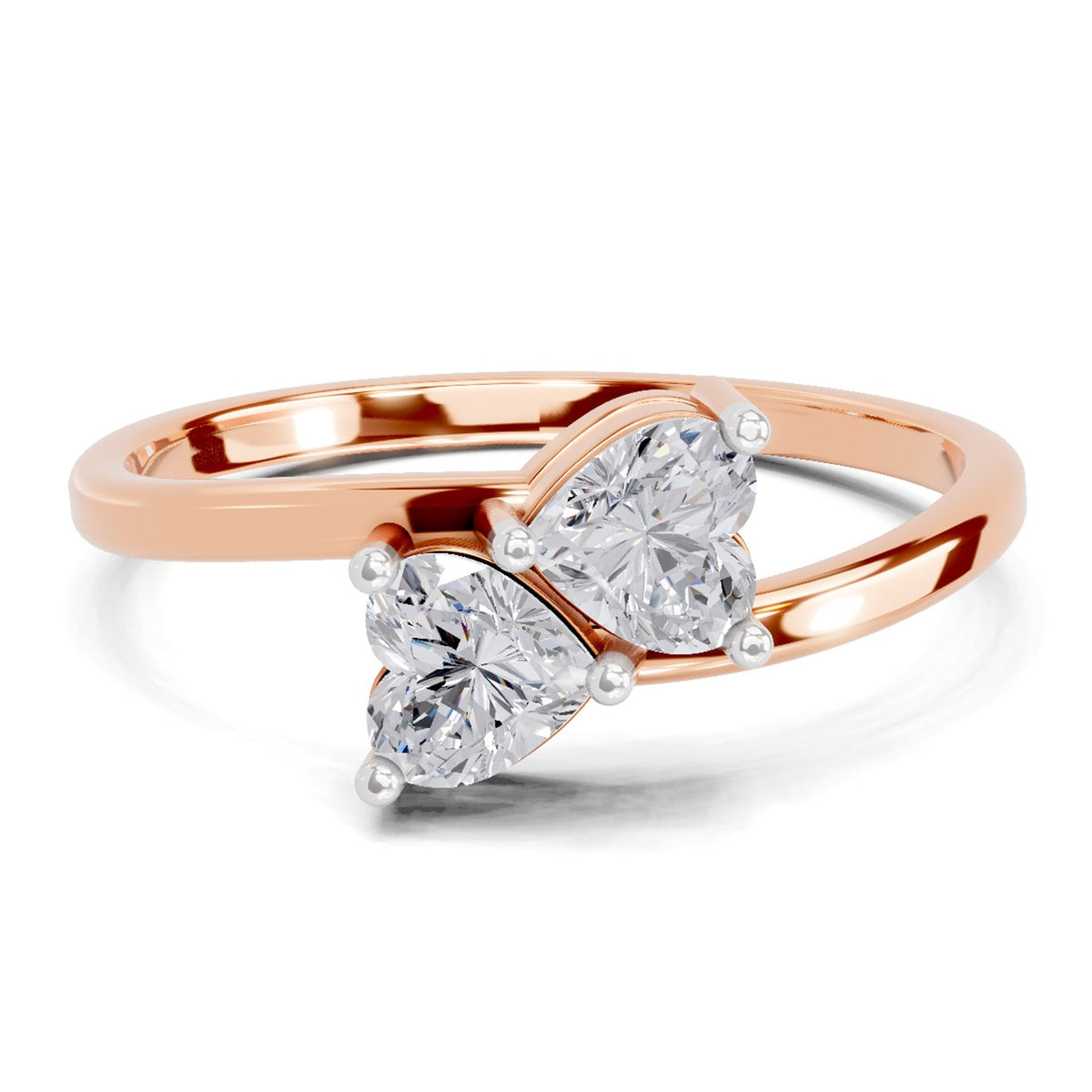 Exquisite Heart Diamond Ring