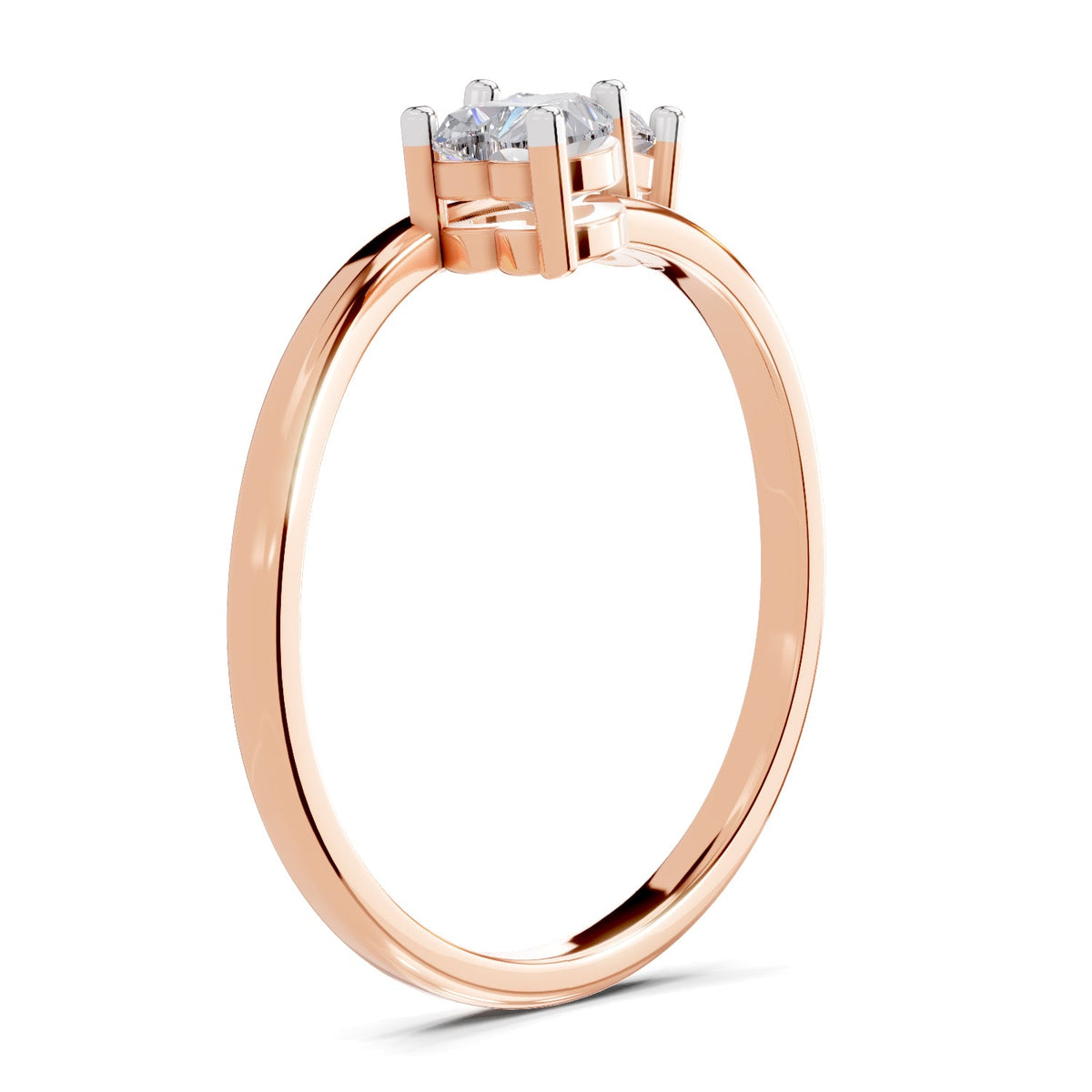 Exquisite Heart Diamond Ring
