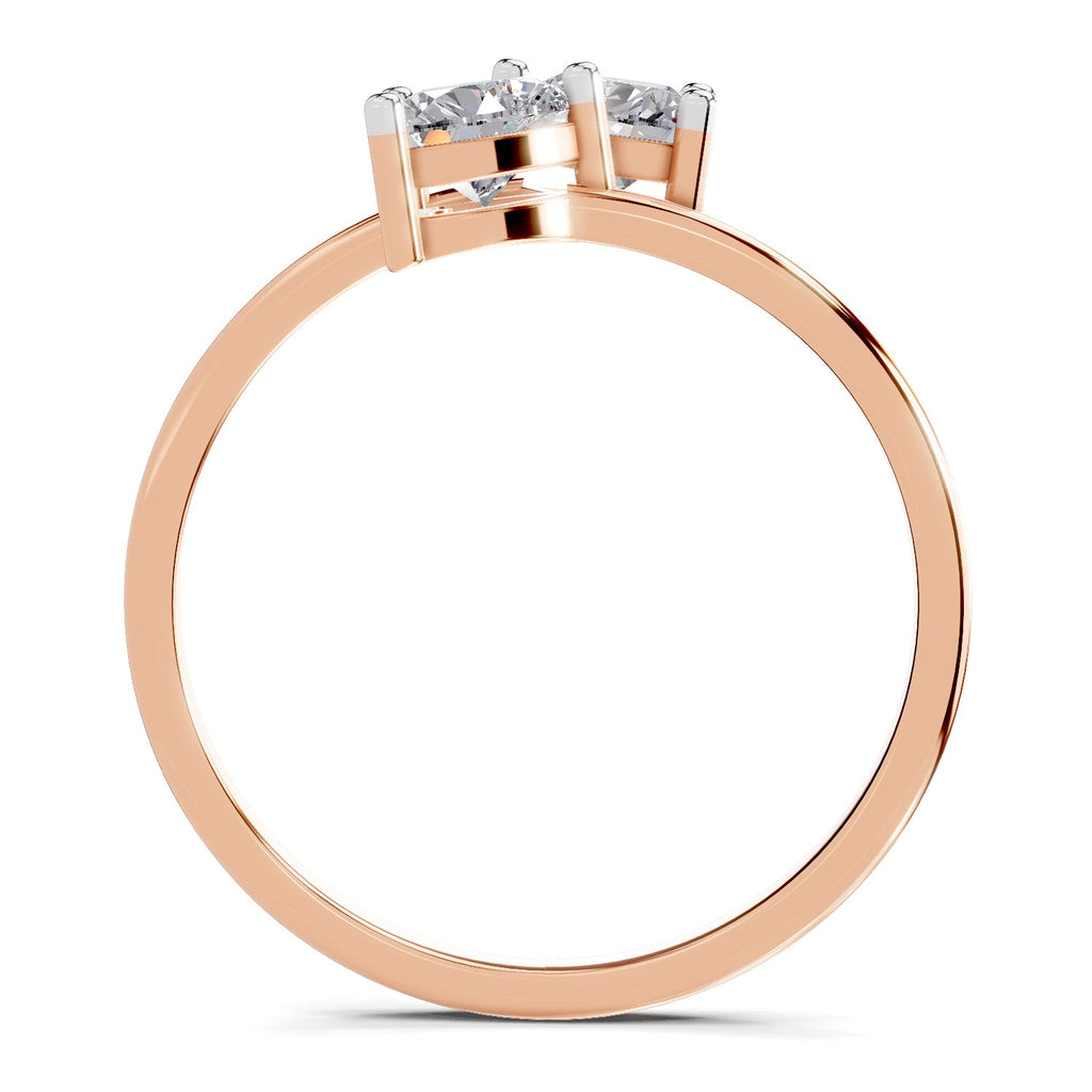 Exquisite Heart Diamond Ring