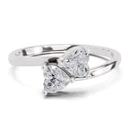 Exquisite Heart Diamond Ring