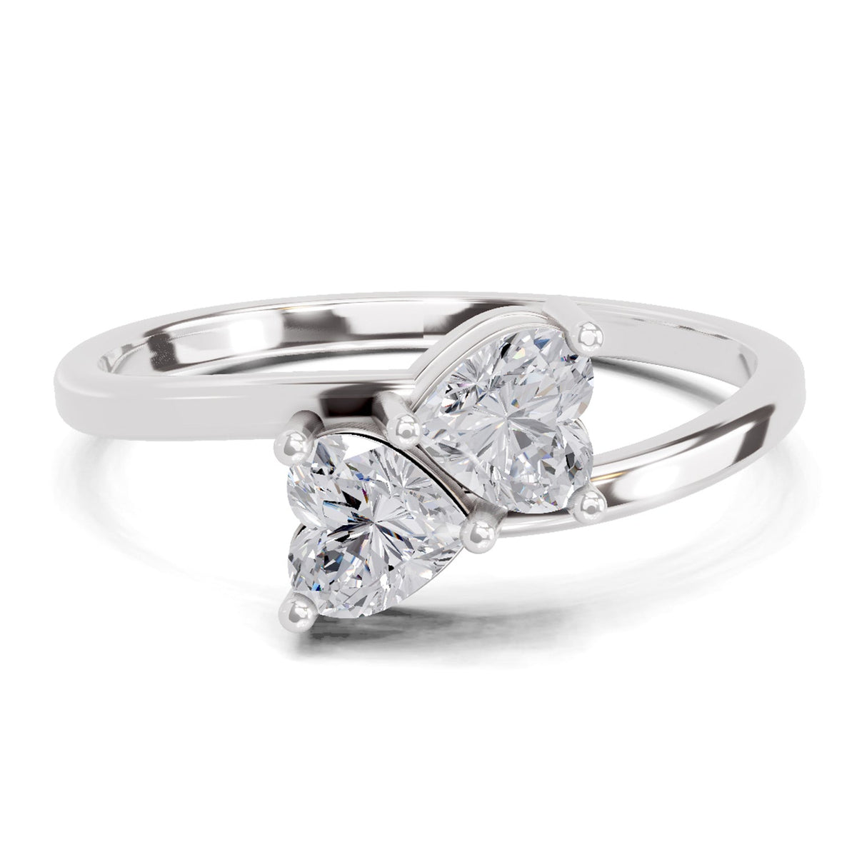 Exquisite Heart Diamond Ring