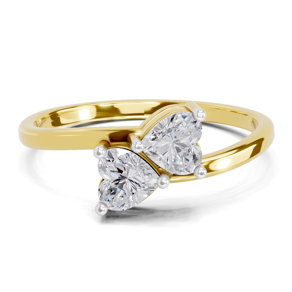 Exquisite Heart Diamond Ring