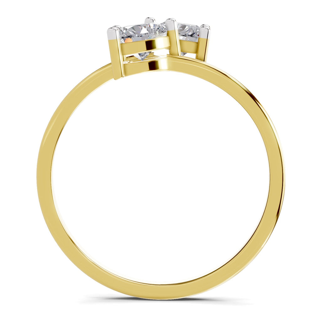Exquisite Heart Diamond Ring