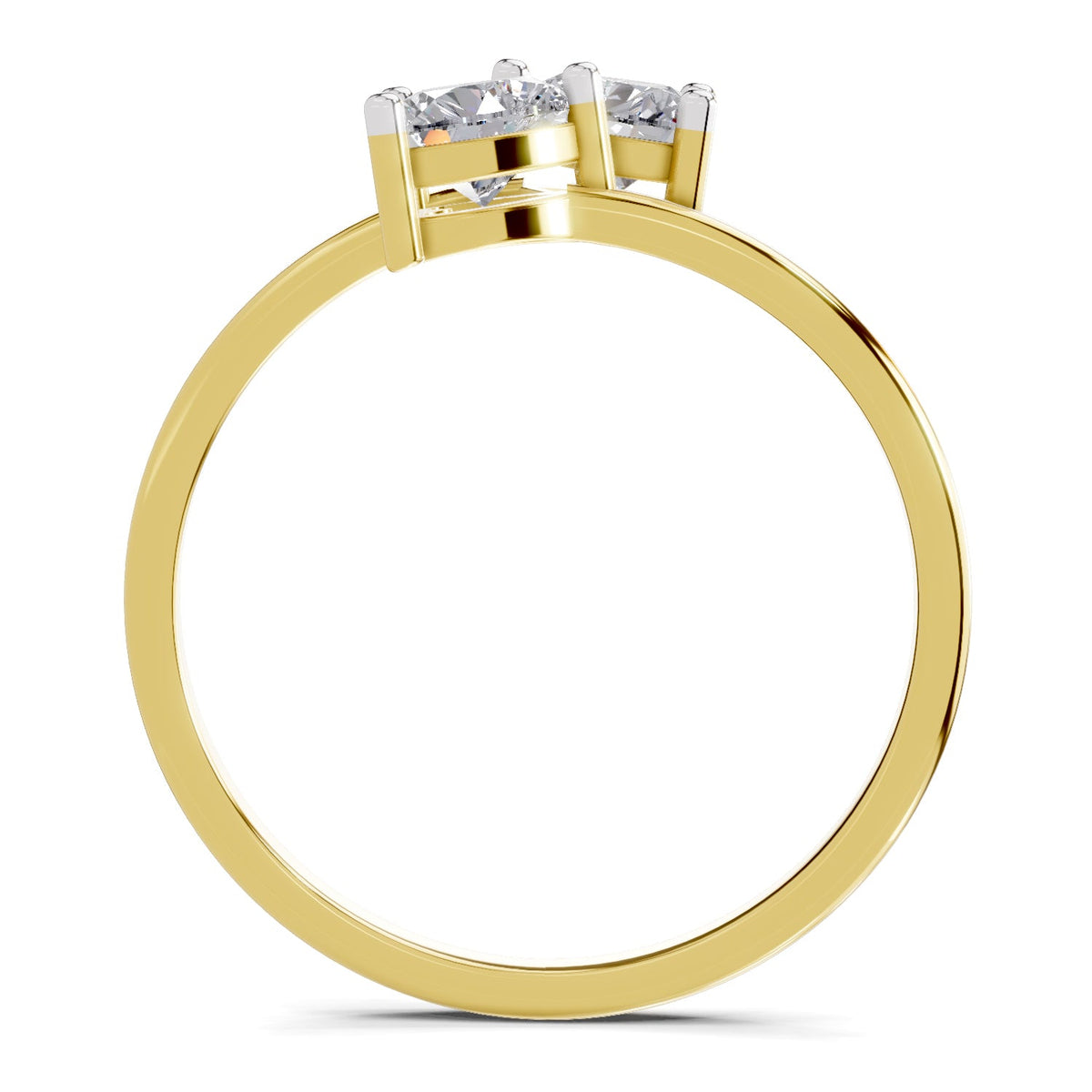Exquisite Heart Diamond Ring