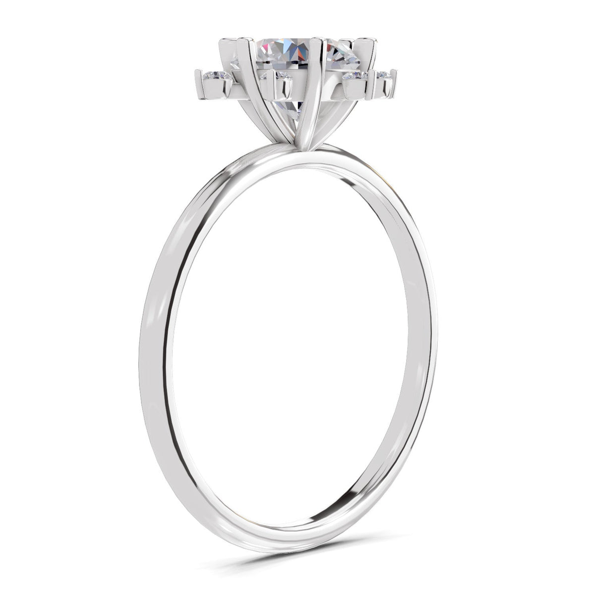 Captivating Blossom Halo Diamond Ring