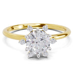Captivating Blossom Halo Diamond Ring