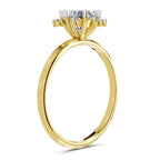 Captivating Blossom Halo Diamond Ring
