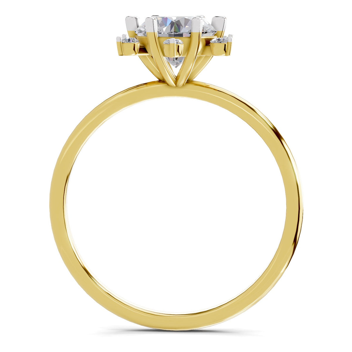 Captivating Blossom Halo Diamond Ring