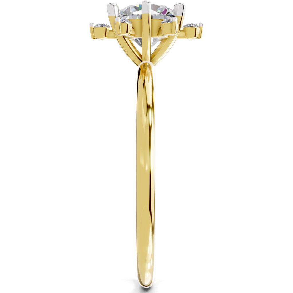 Captivating Blossom Halo Diamond Ring