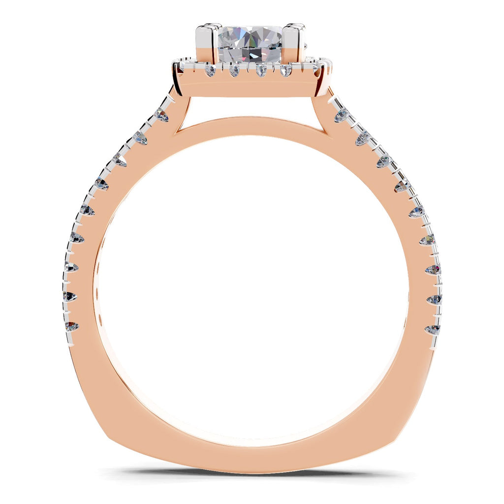 Radiant Halo Diamond Ring
