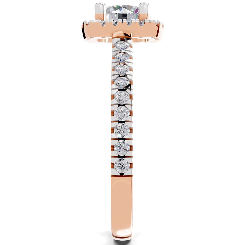 Radiant Halo Diamond Ring
