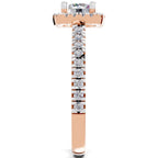 Radiant Halo Diamond Ring