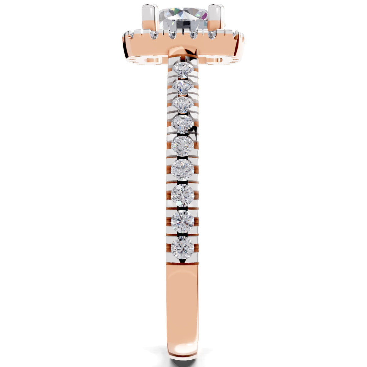 Radiant Halo Diamond Ring