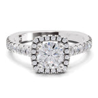 Radiant Halo Diamond Ring