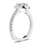 Radiant Halo Diamond Ring