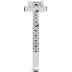 Radiant Halo Diamond Ring