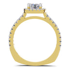 Radiant Halo Diamond Ring