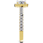 Radiant Halo Diamond Ring
