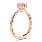 Lustrous Pear Diamond Ring