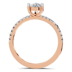 Lustrous Pear Diamond Ring